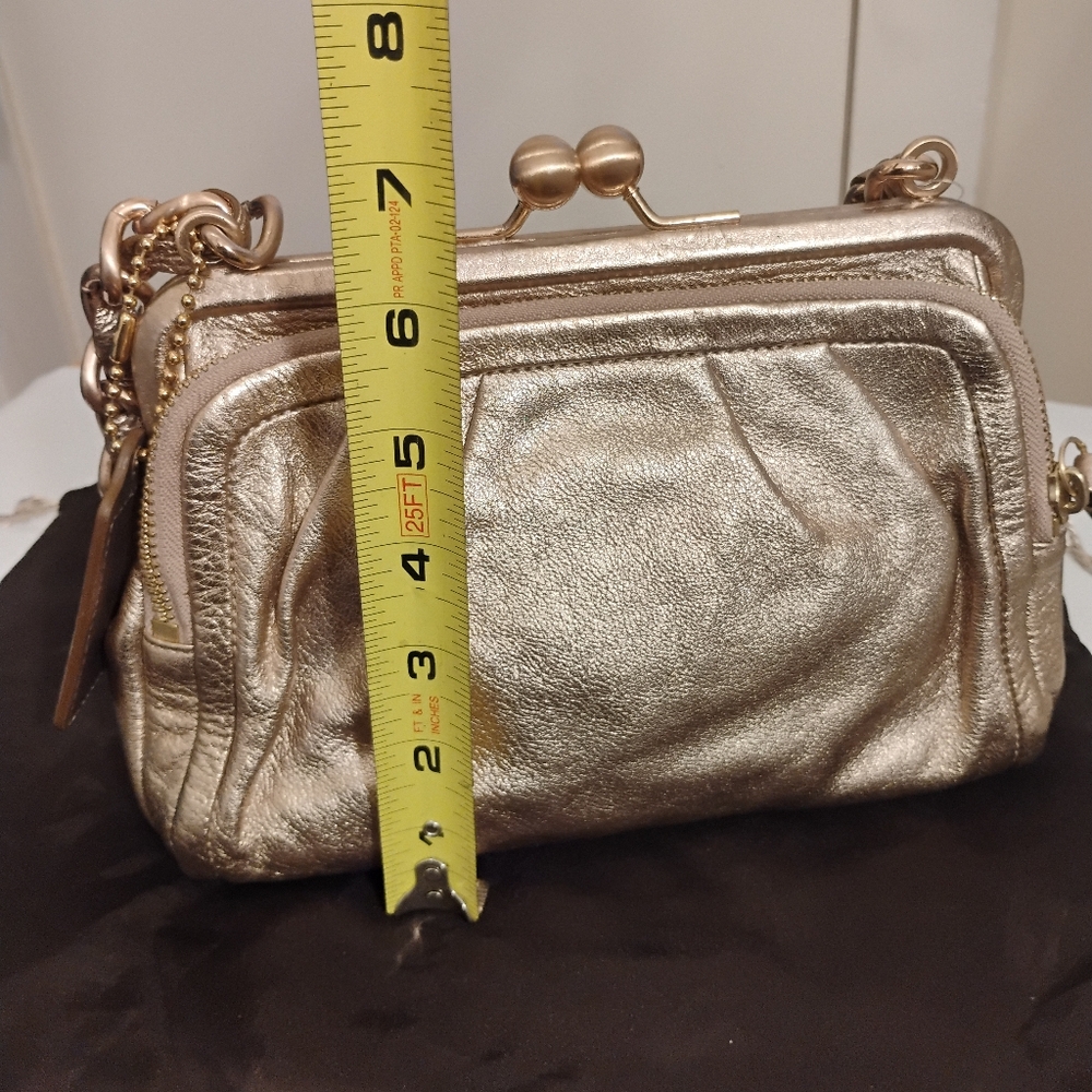 Coach Parker Kisslock Chain Women's Bag in Rose Gold New Display - Picture 4 of 16